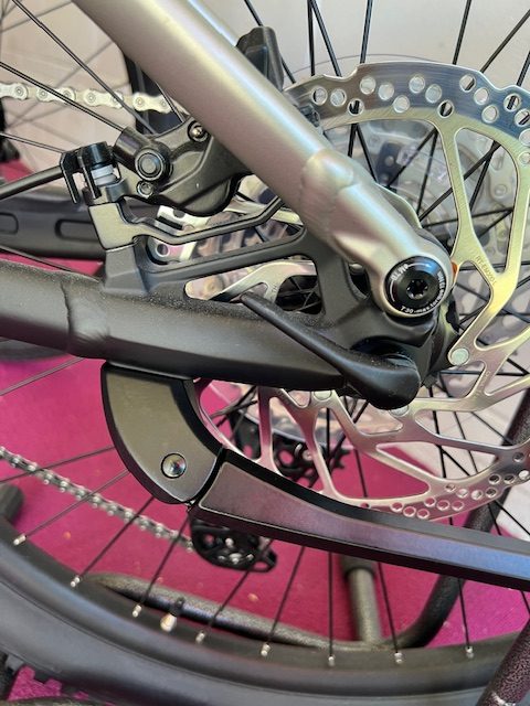 Merida kickstand for dual suspension EMTBs