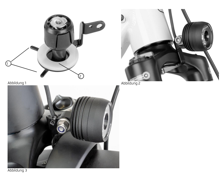 Front light bracket tapered fork crown