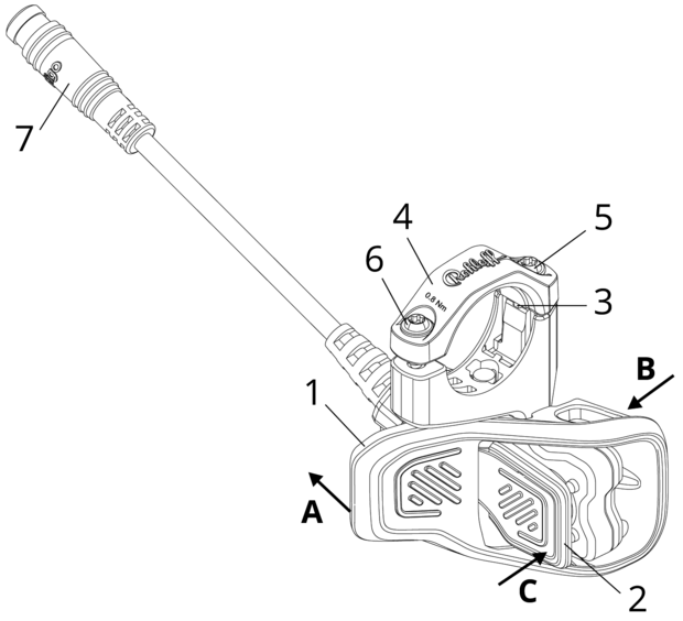 Rohloff E-14 Trigger Unit - Under Handle bar mounted shifter unit