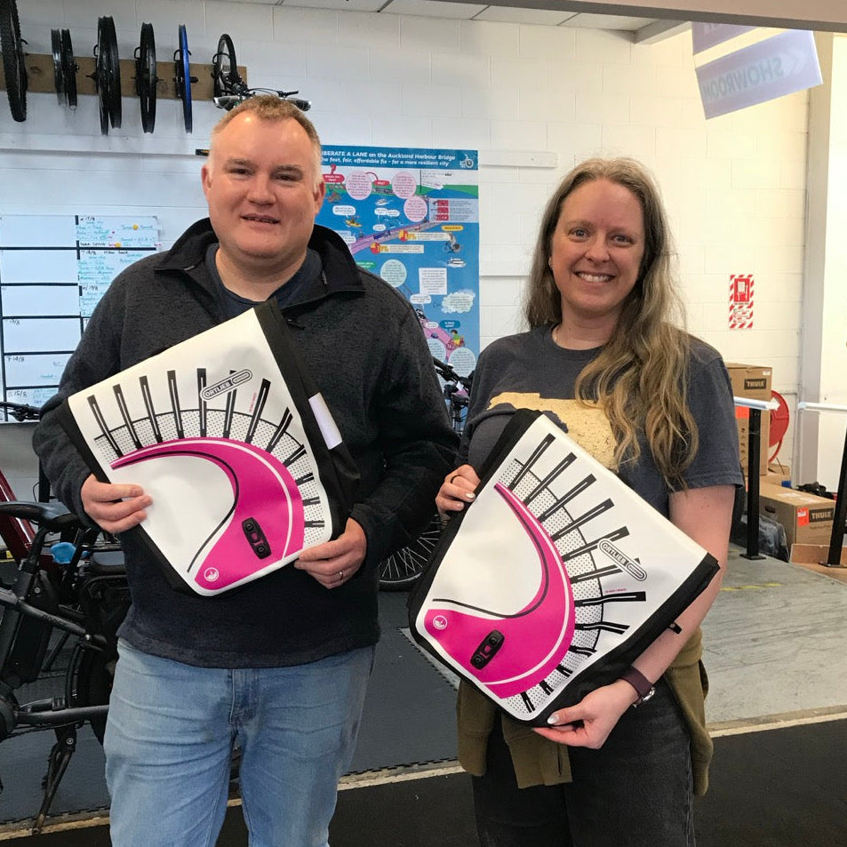 carol green's custom ortlieb panniers