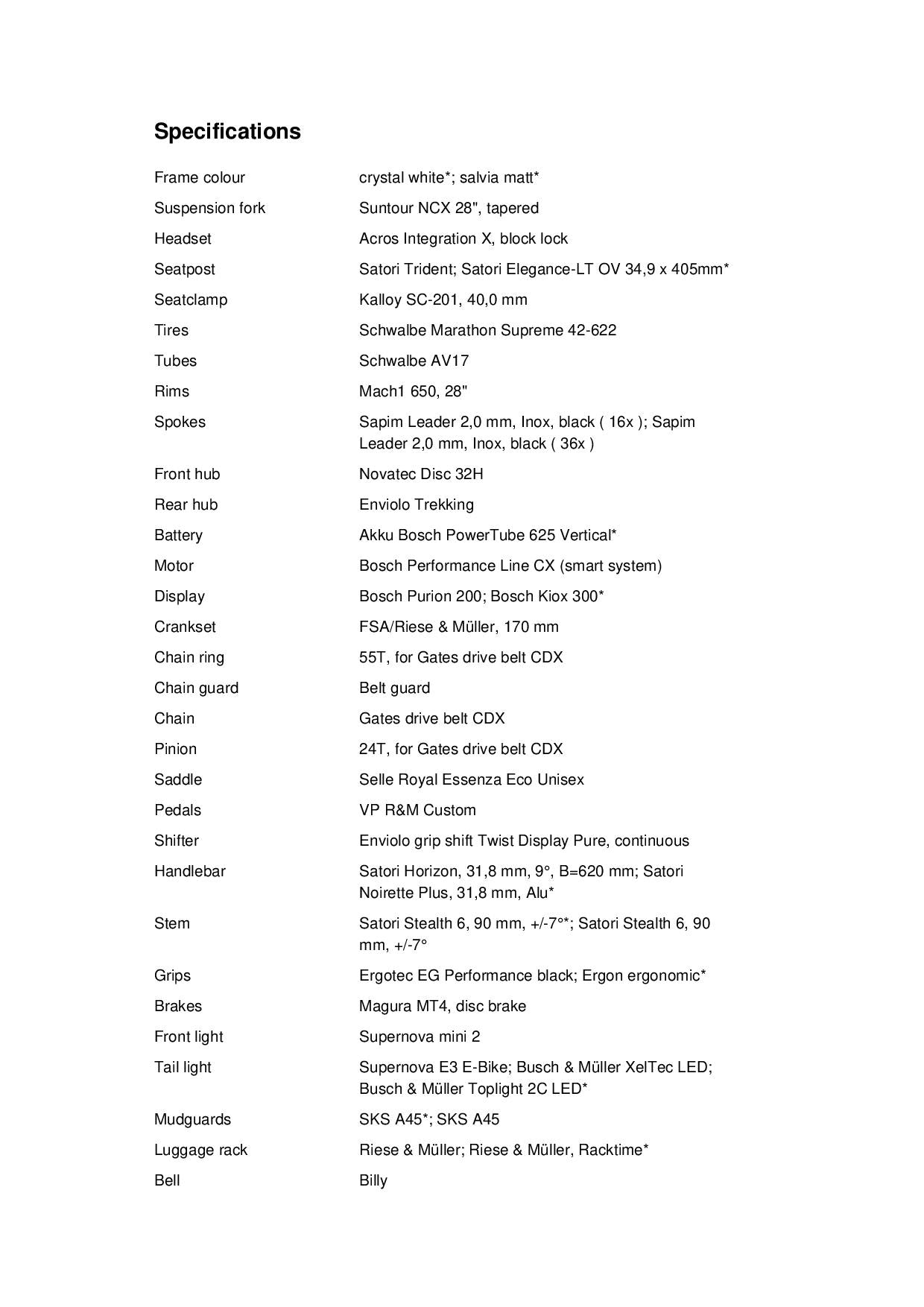 Riese and Muller Roadster4 Mixte vario  - 45cm - White