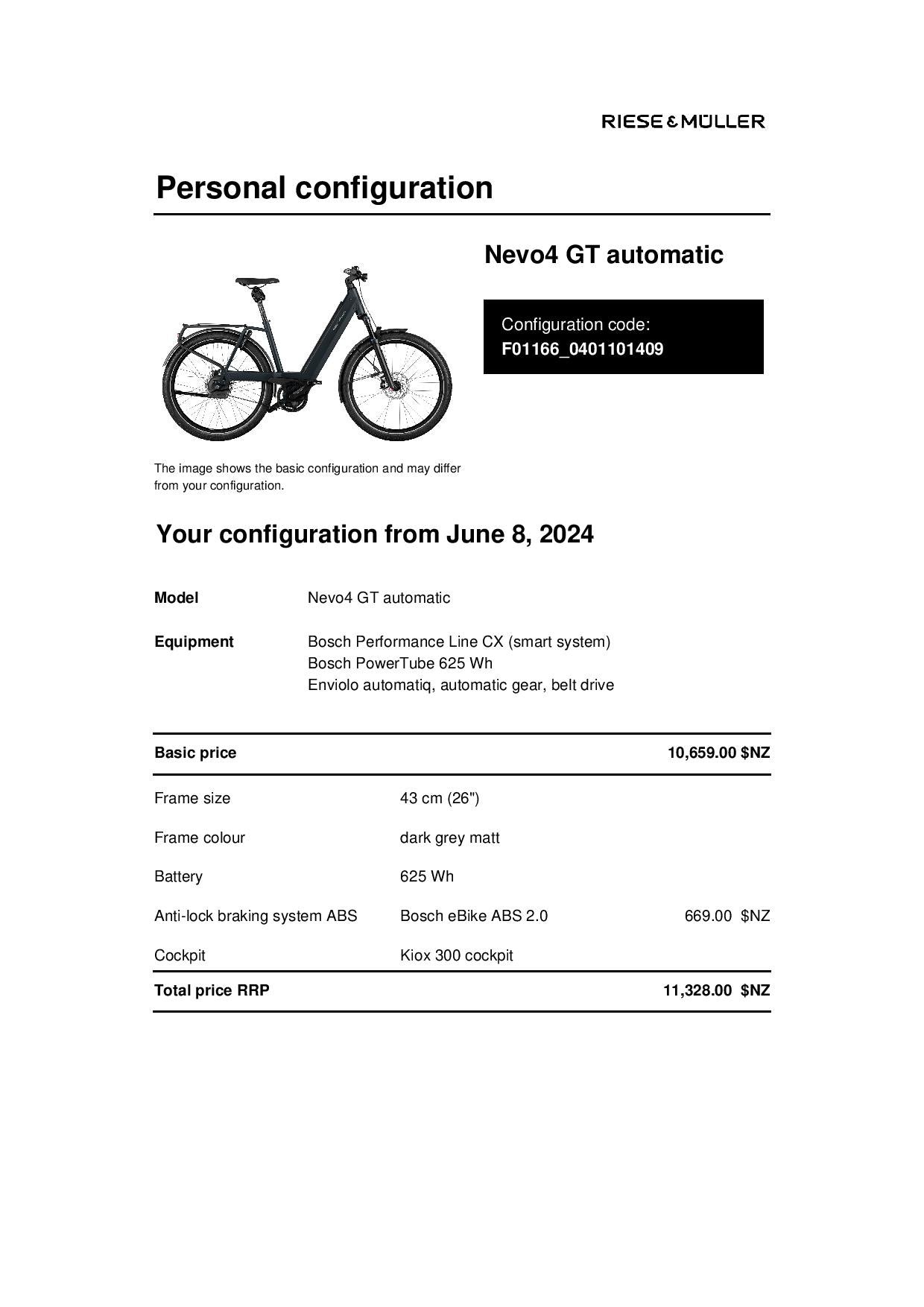 Riese and Muller Nevo4 GT automatic 43cm grey - ABS