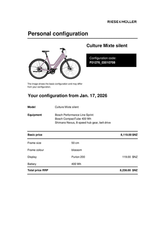 R&M Culture Mixte Silent - 50cm, Blossom