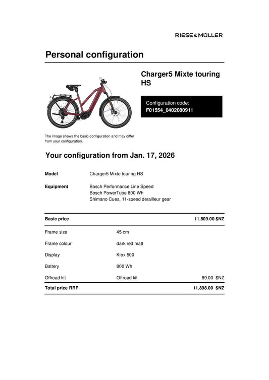 R&M Charger5 Mixte Touring HS - 45cm, red