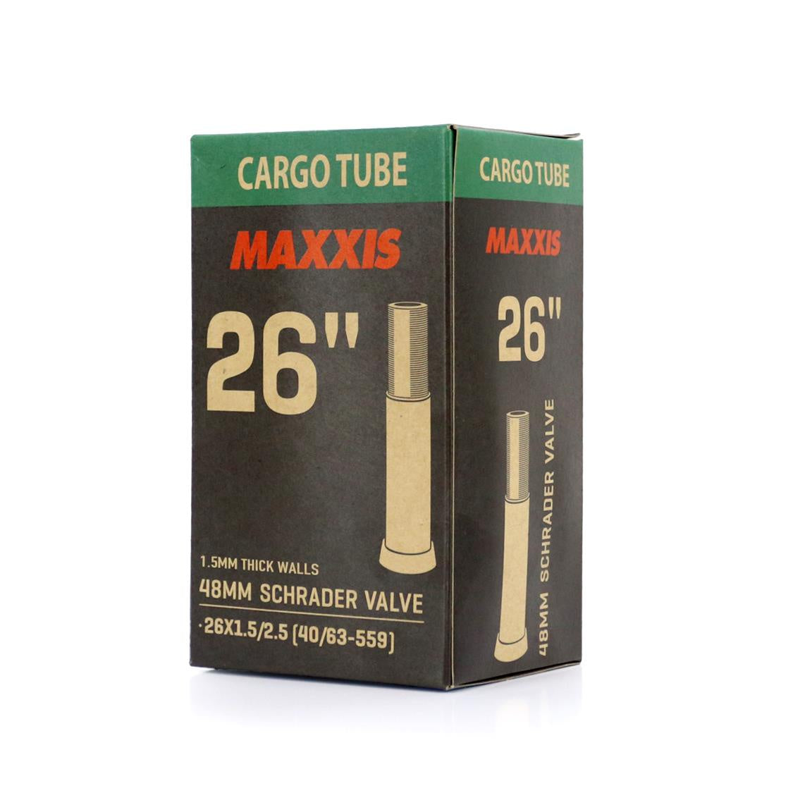 MAXXIS TUBE 26 x 1.5/2.5 SV 48mm CARGO RVC, 1.5mm THICK