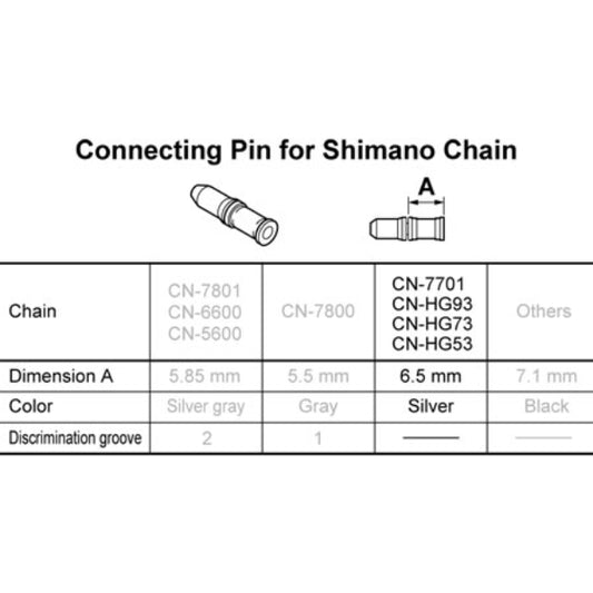 Chain Connecting Pin 9S - 3 in a packet