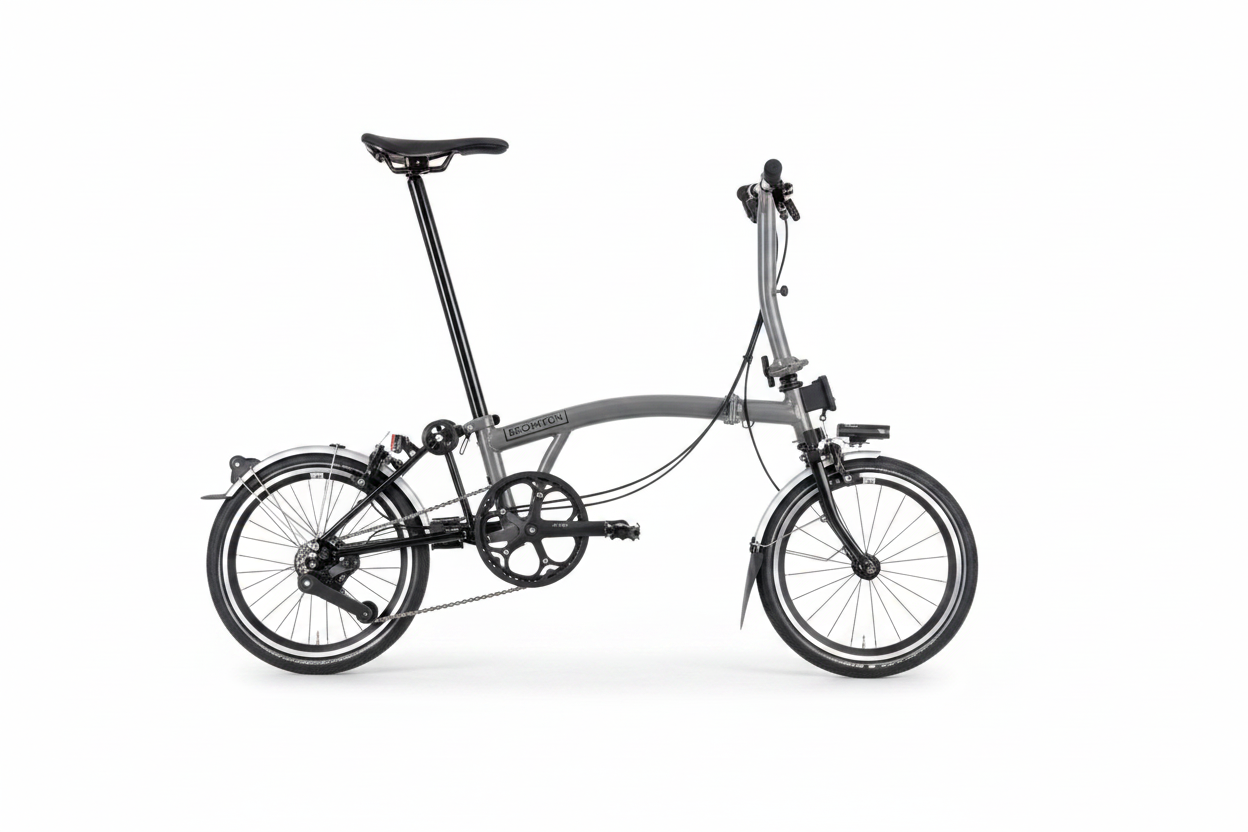 Brompton P Line 4 Speed - White Background