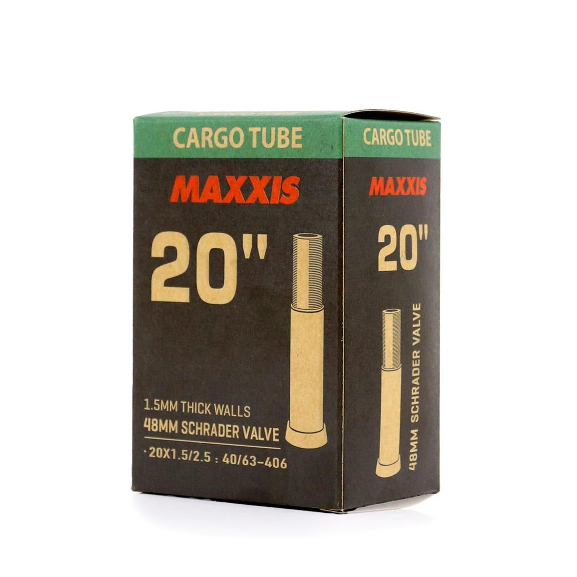 MAXXIS TUBE 20 x 1.5/2.5 SV 48mm CARGO RVC, 1.5mm THICK