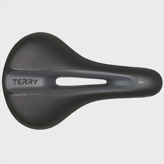 terry saddle fisio men's black touring comfort
