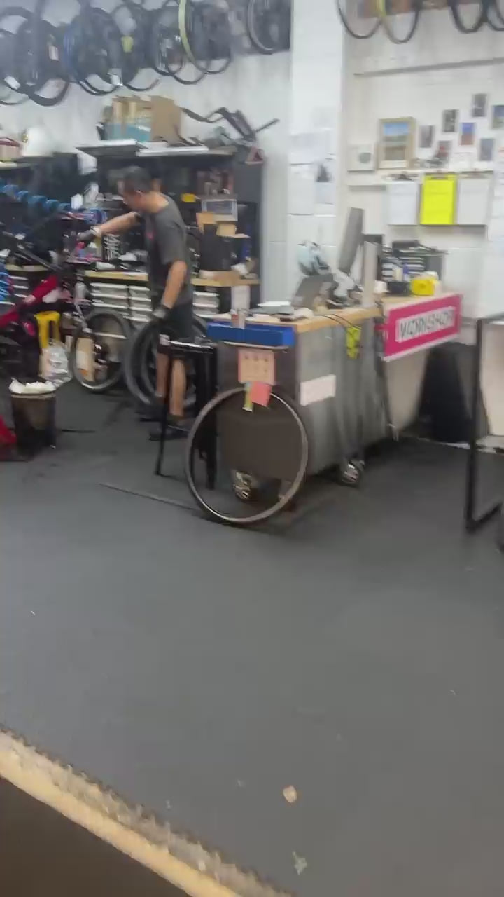 Load video: EBT workshop in action. Basically a spa for e-bikes