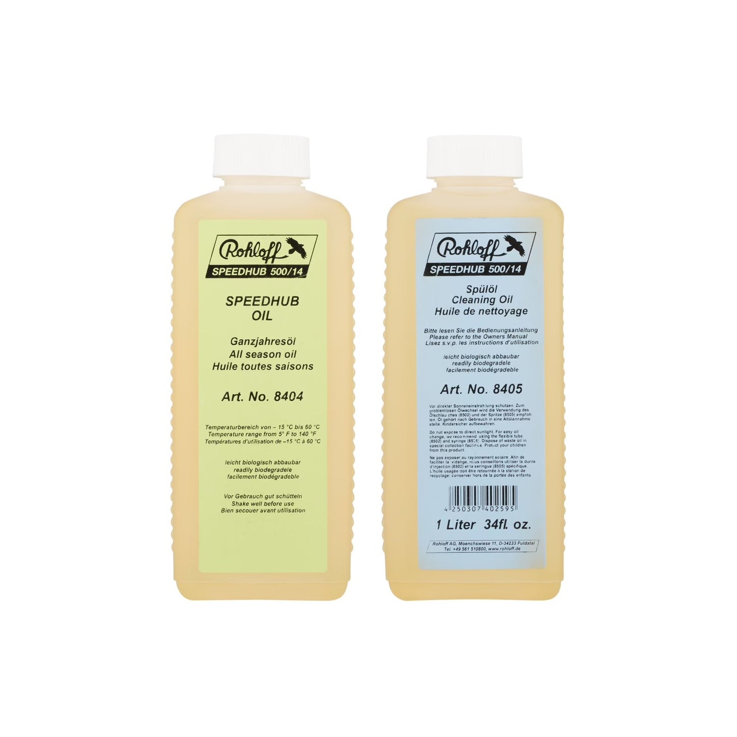 Rohloff All Seasons Cleaning Oil & Speedhub Oil Twin Pack - 2 x 1 Litre Bottles 500/14 - 8406
