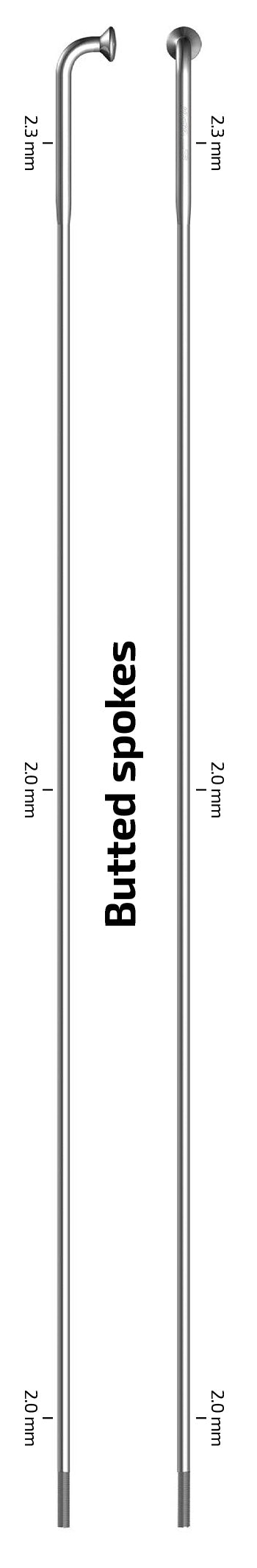 Spoke - Sapim Strong 13/14g including brass nipple