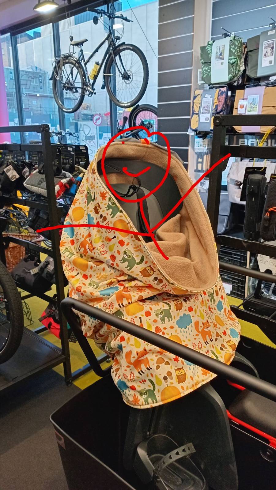 TOOB Kids Bike Seat Blanket